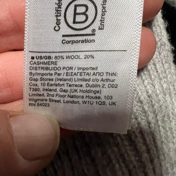 ATHLETA Spirit Wool Cashmere Wrap Cardigan Sweater Womens Gray Medium - Picture 8 of 9